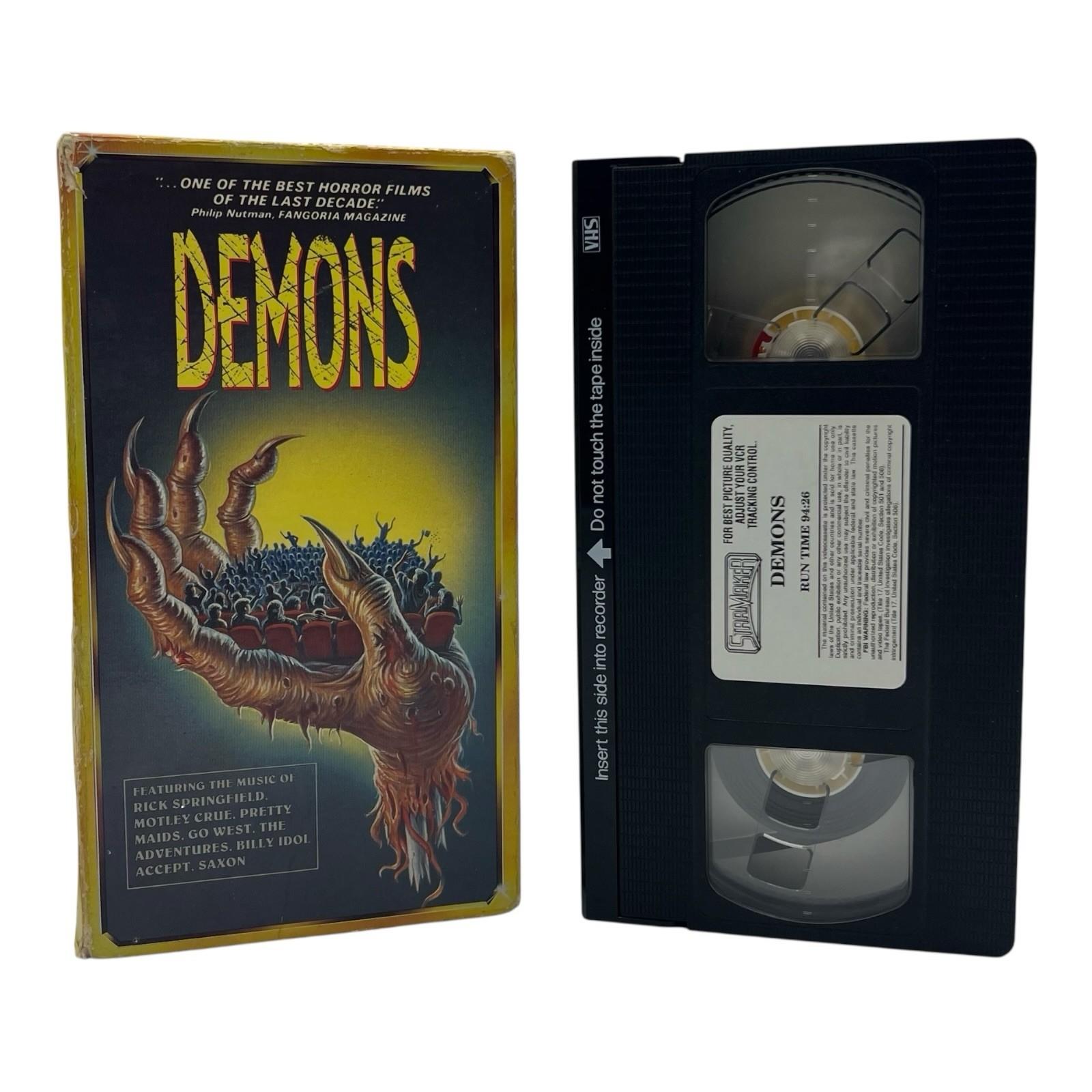 Demons (1985, VHS) Horror Film 1991 Version By Star Maker - Rare/Tested