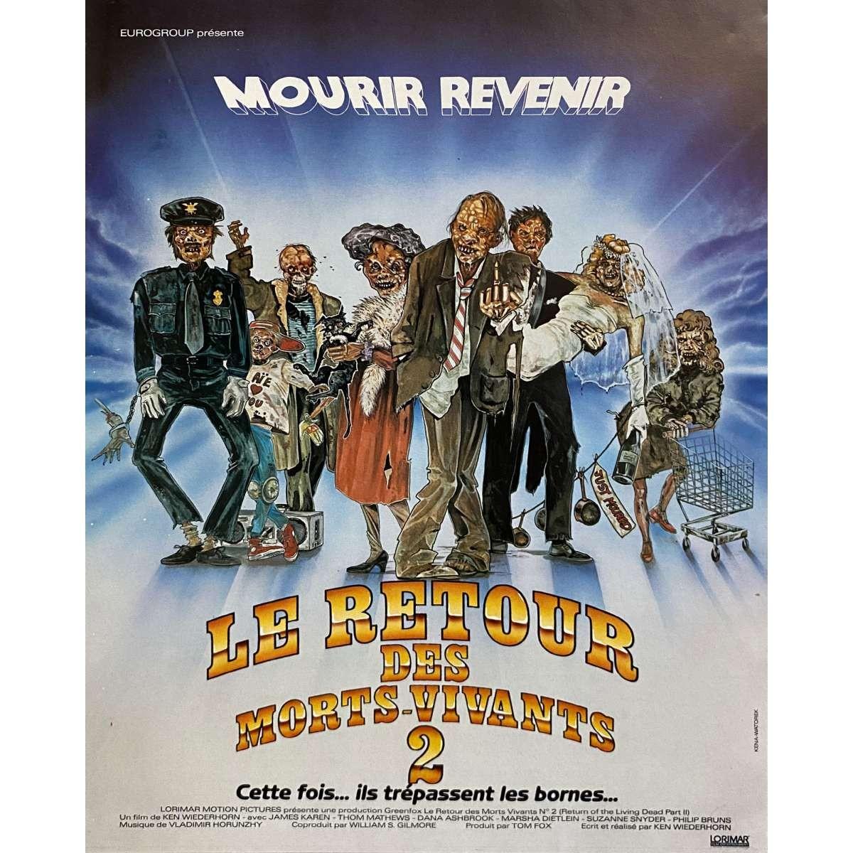 THE RETURN OF LIVING DEAD PART II Original Herald  - 9x12 in. - 1988 - Ken Wiede