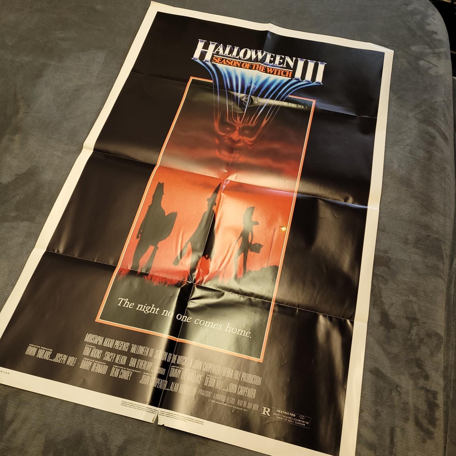 Halloween 3 Original One Sheet Movie Poster Season Of The Witch Horror