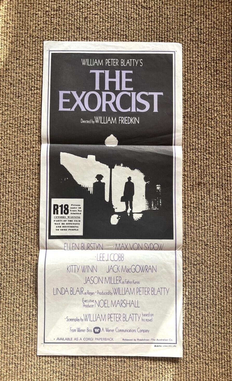 Exorcist Original 1973 Australian daybill movie poster horror