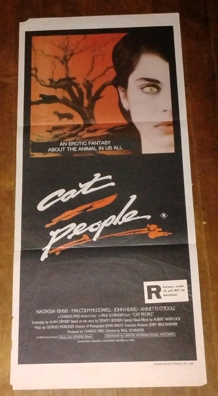CAT PEOPLE Original Australian Daybill Rare R Marking Nastassja Kinski McDowell 