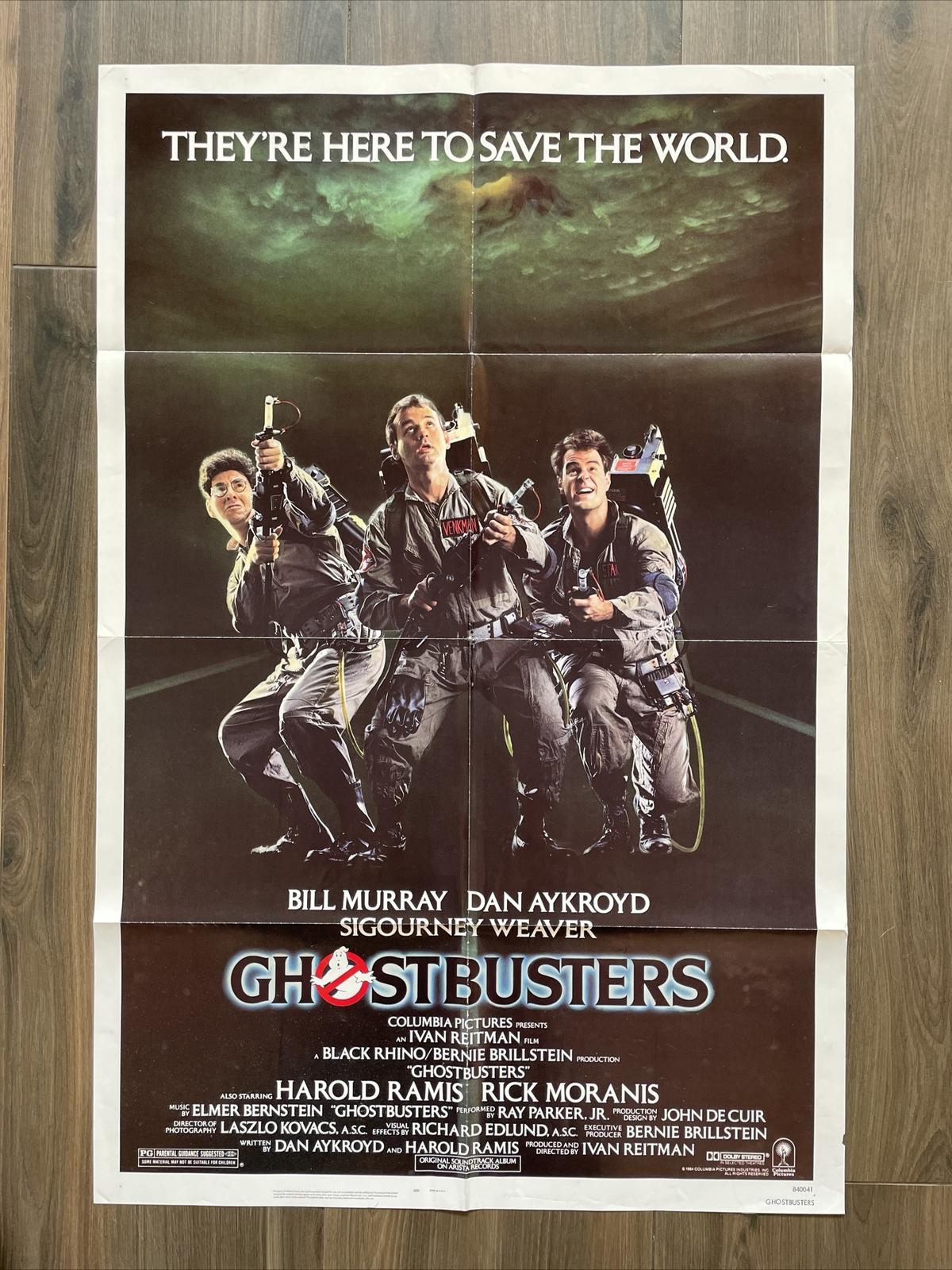Ghostbusters original one sheet movie 1984 Ivan Reitman