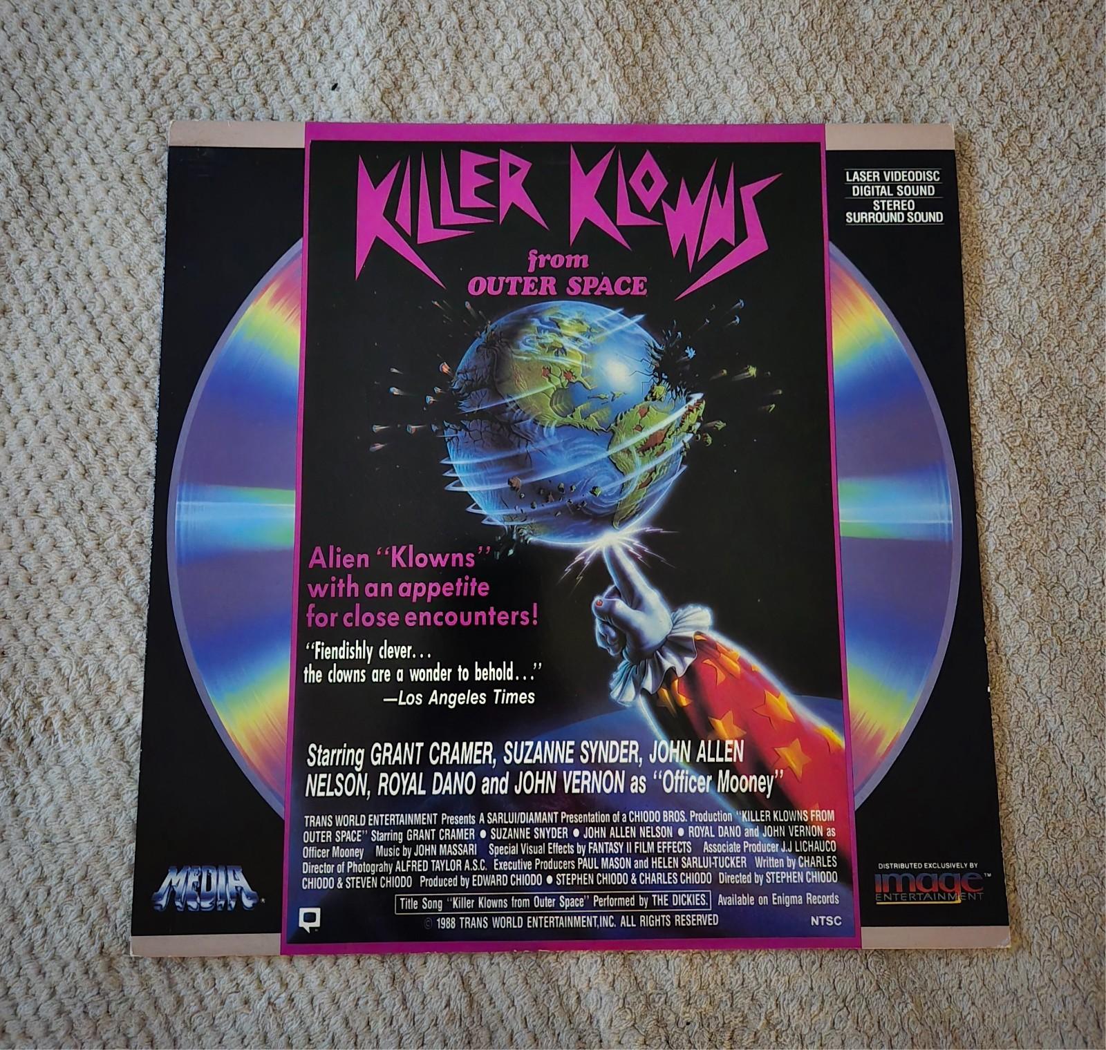 Unicorn Rare! LaserDisc - Killer Klowns From Outer Space