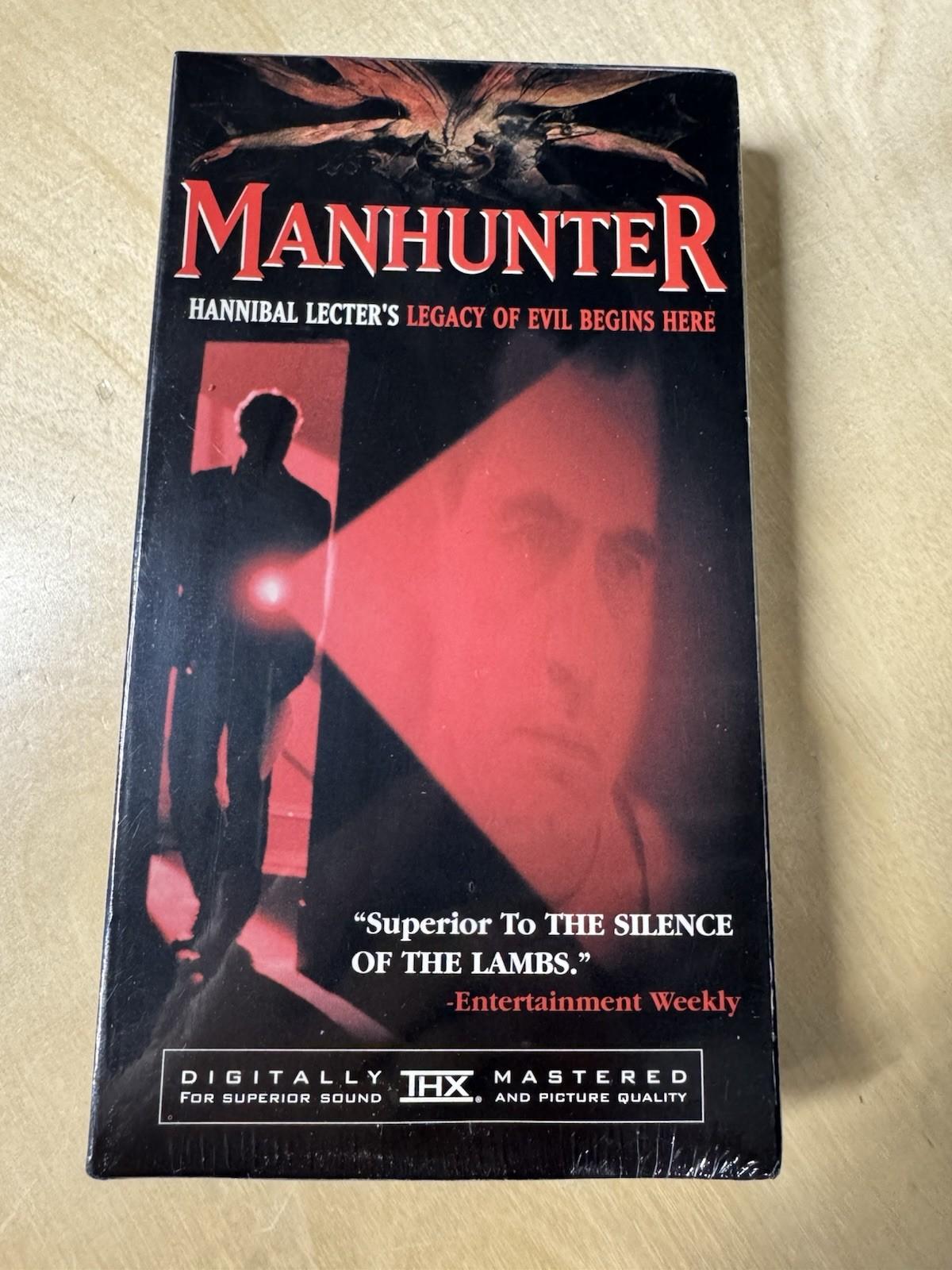 Manhunter (1986) - Sealed VHS Tape Hannibal Lecter Debut - Clear Protector