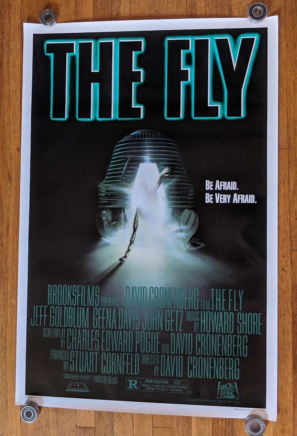 The Fly original movie Poster rolled 1986 Jeff Goldblum 27x41