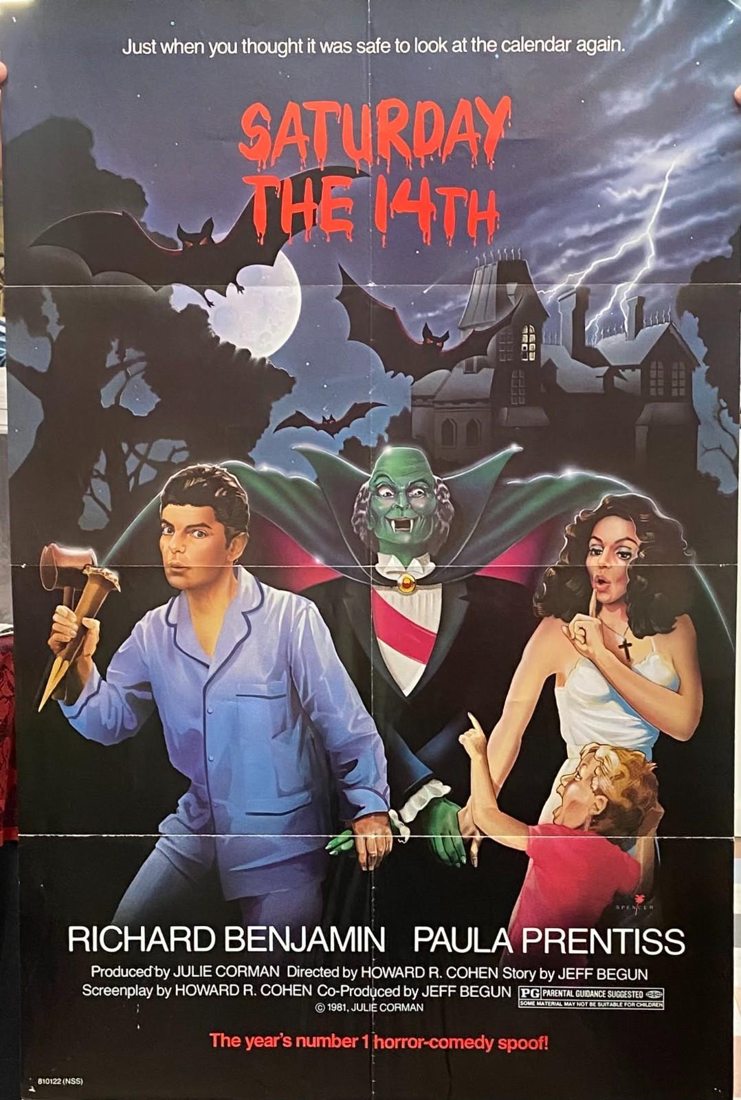 Saturday the 14th - Good Condition Original 1 Sheet - 27x41 in - 1981 - Horror