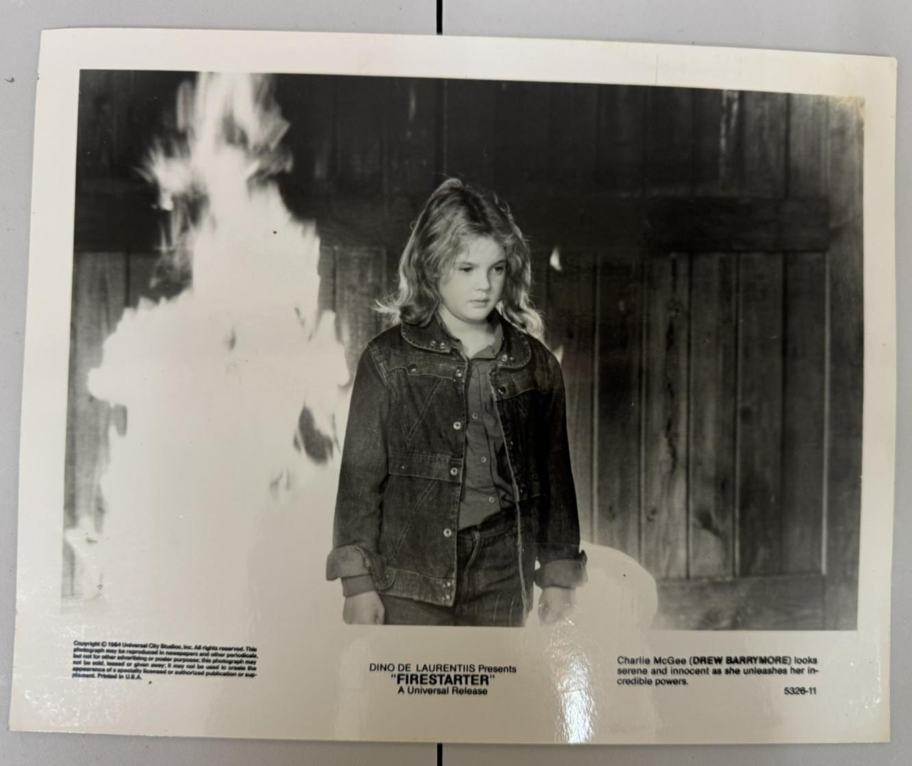 FIRESTARTER 1984 ORIGINAL  PRESS PHOTOS x5