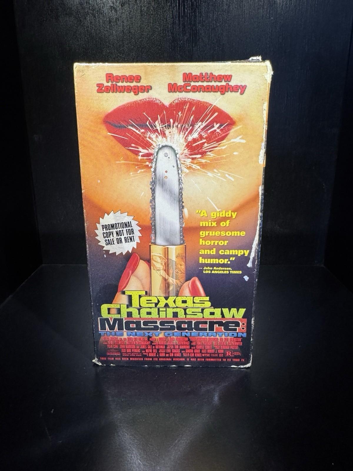 Texas Chainsaw Massacre The Next Generation VHS 1996 Horror Promo Screener RARE