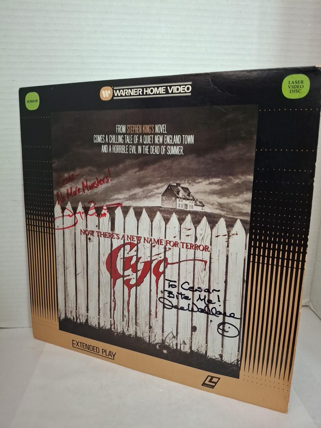 CUJO (1983 Laserdisc)SIGNED AUTOGRAPH,Dee Wallace,Danny Pintauro,gr