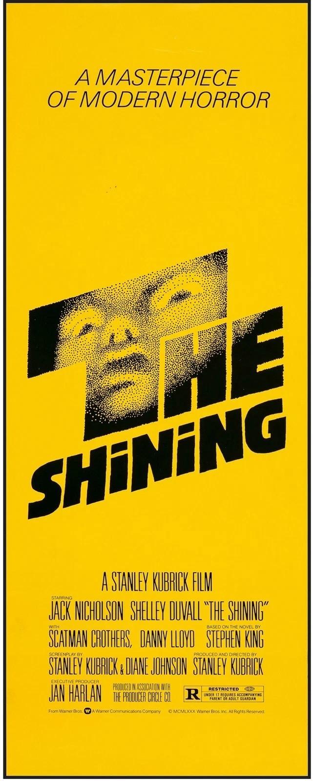 THE SHINING ORIGINAL ROLLED INSERT 14x36 MOVIE POSTER 1980 STANLEY KUBRICK JACK
