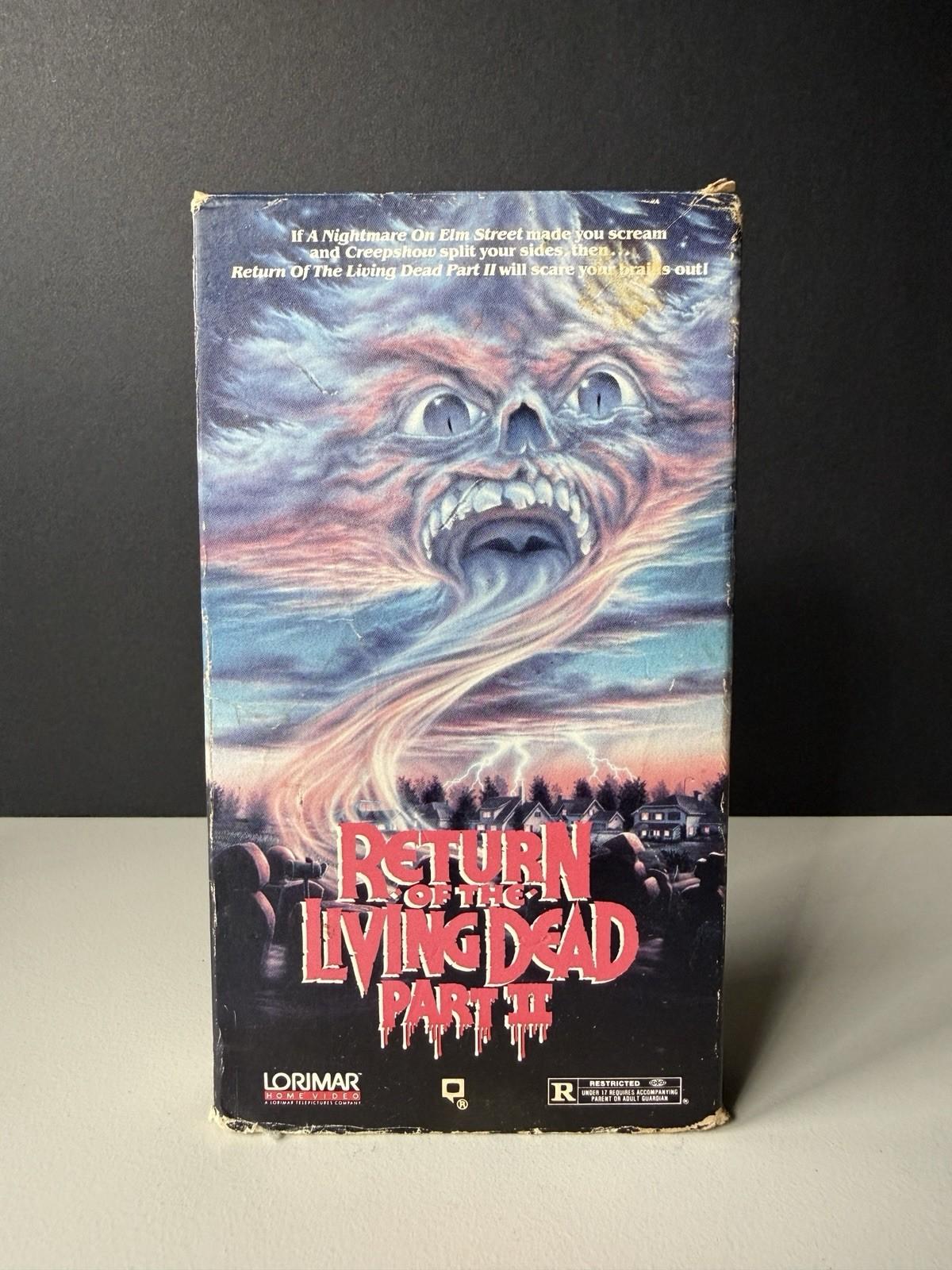 Return of the Living Dead Part II VHS 1988 Lorimar Big Box Horror Tested