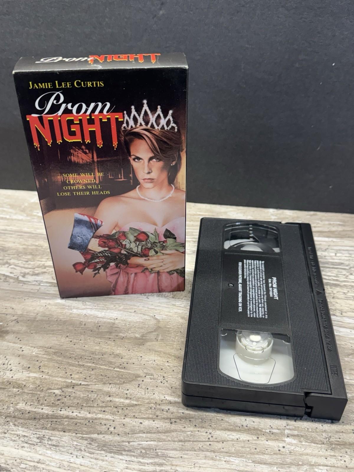 Prom Night (1980, VHS) Jamie Lee Curtis Leslie Nielson Cult Horror Slasher RARE
