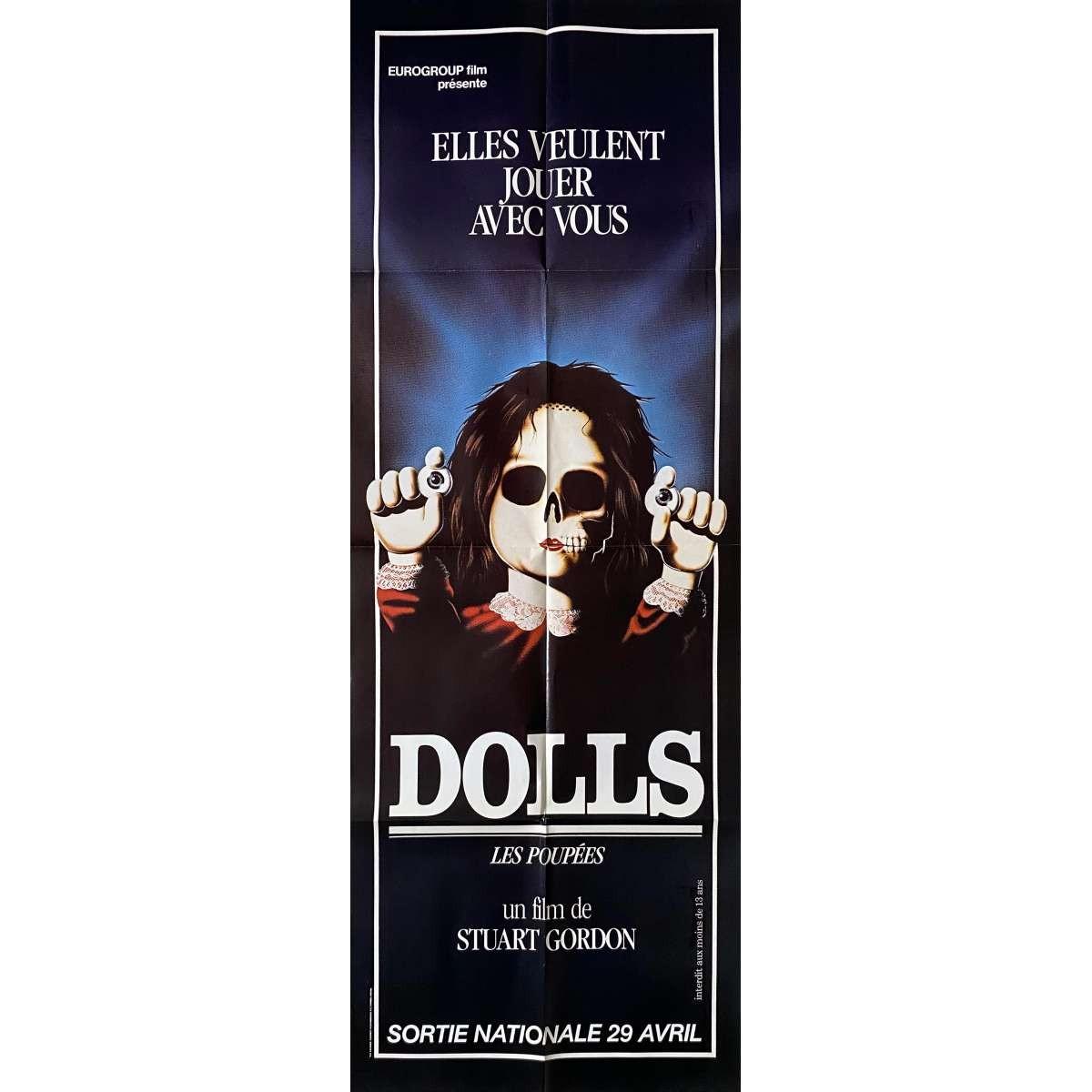 DOLLS Original Movie Poster  - 23x63 in. - 1987 - Stuart Gordon, Ian Patrick Wil