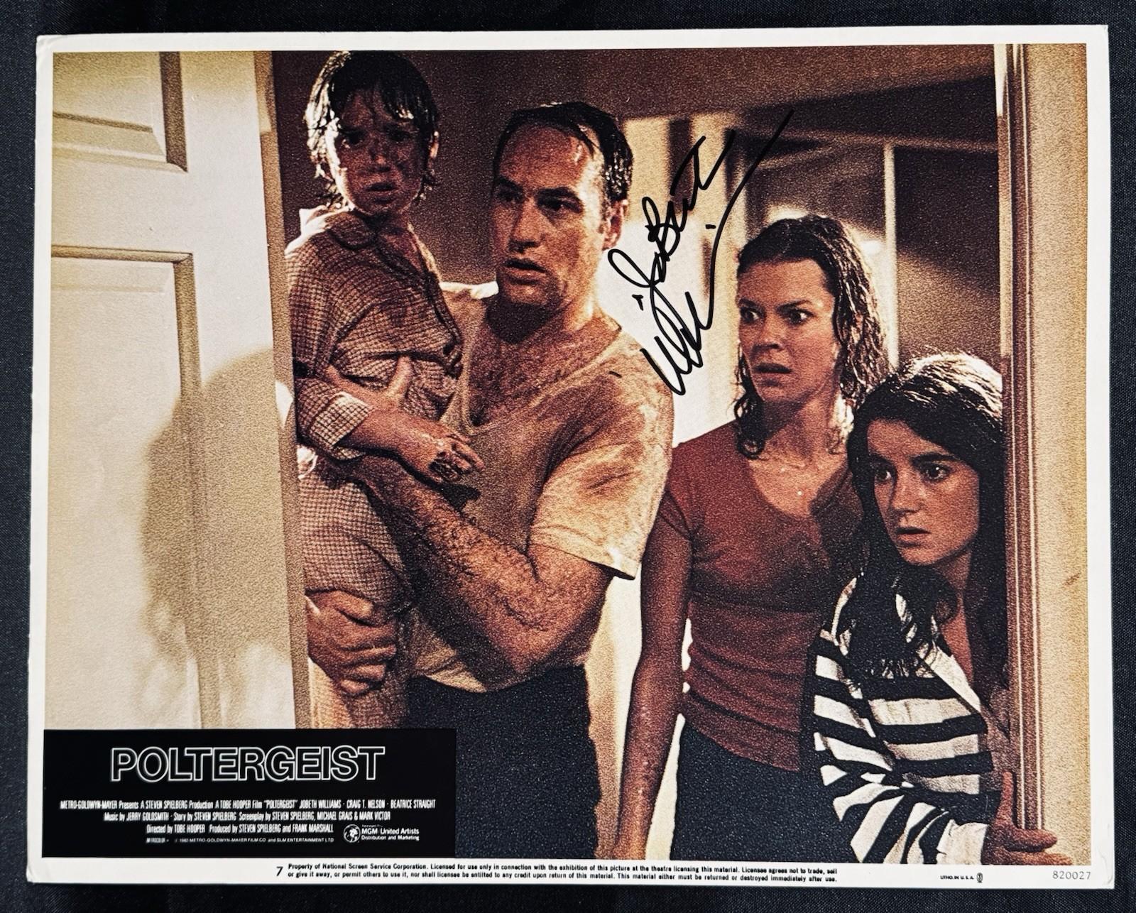 PSA DNA JoBeth Williams Signed 11x14 Original 1982 Poltergeist Lobby Card Photo