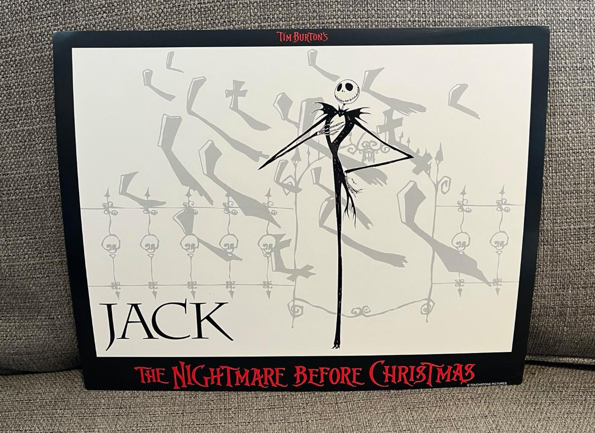 THE NIGHTMARE BEFORE CHRISTMAS 1993 ORIGINAL MOVIE LOBBY CARD JACK SKELLINGTON
