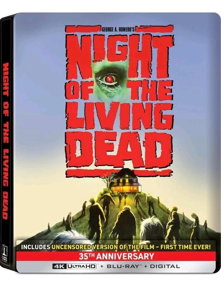 Night of the Living Dead 4K Steelbook UHD Blu-ray 1990 Limited Edition OOP