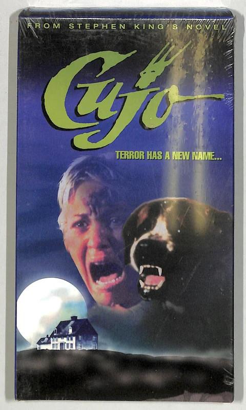 Cujo VHS 1983 Stephen King Horror NEW SEALED Watermarked Wrap Dee Wallace