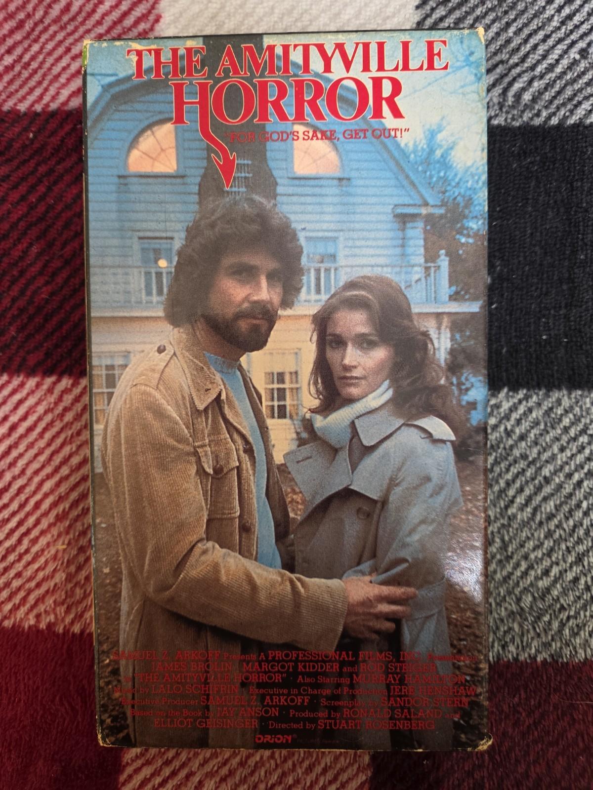 THE AMITYVILLE HORROR - VHS MOVIE - RARE 1979 Film-ORION-FREE S&H 