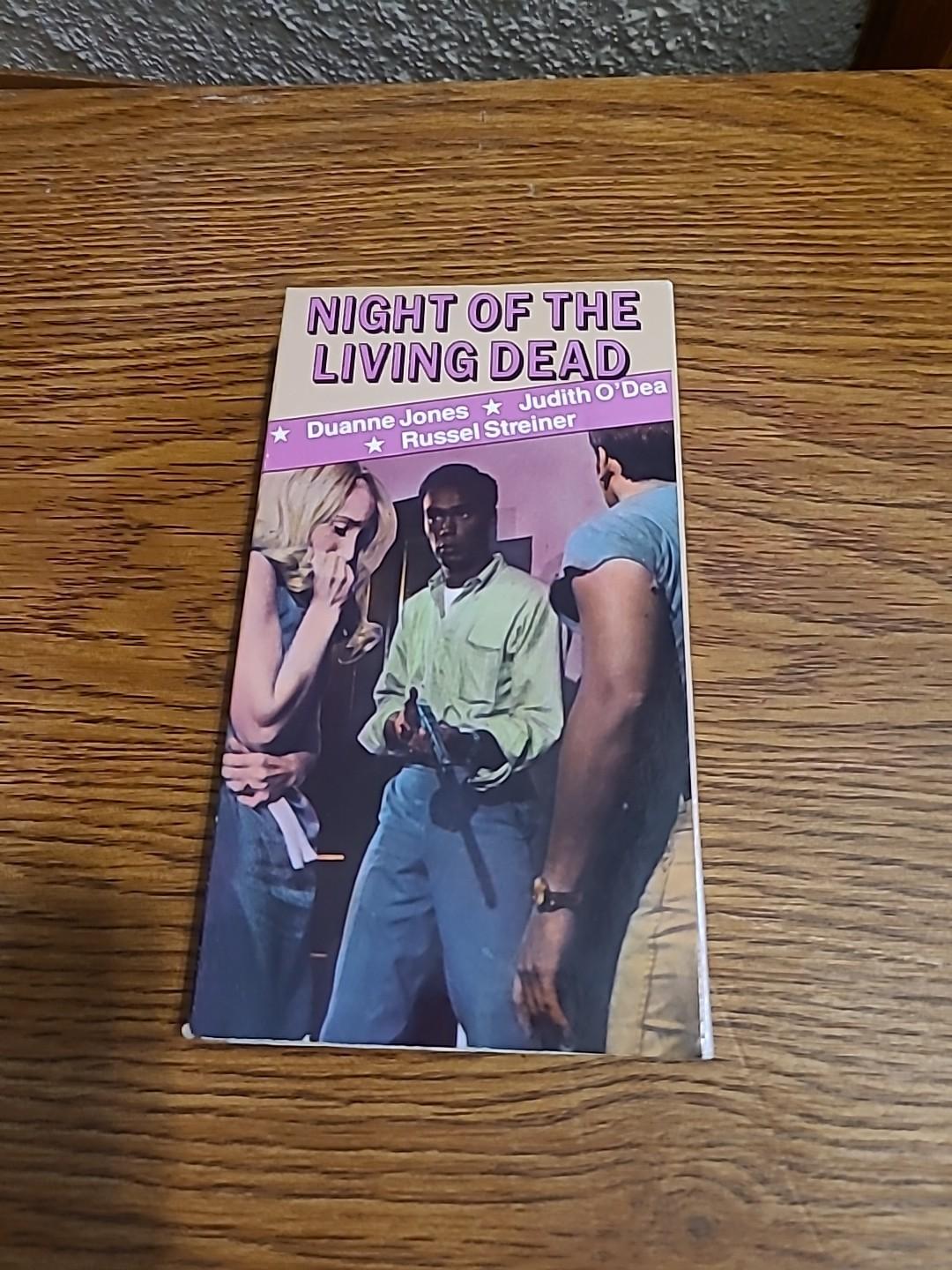 1968 Night Of The Living Dead Vhs Horror RARE Media Home russel Strieiner Jones