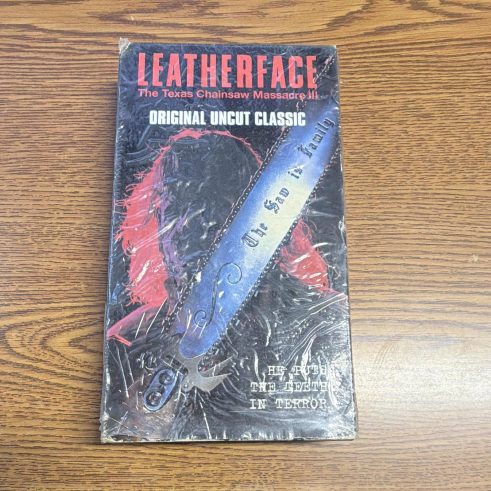 Leatherface: Texas Chainsaw Massacre III Original Uncut Classic VHS Horror 1990