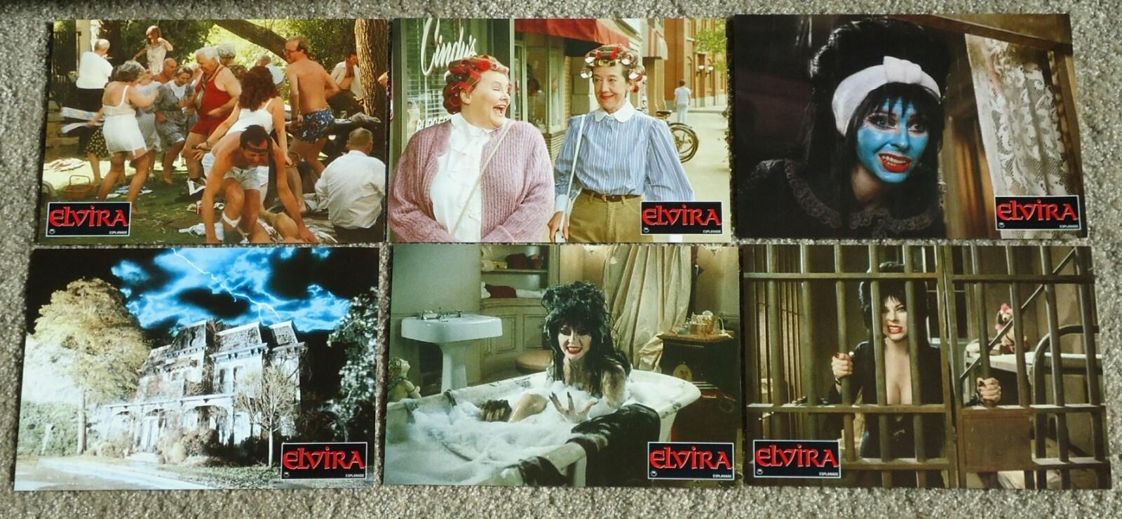 Elvira Spanish Lobby Cards 8X11.5 Set of 12 