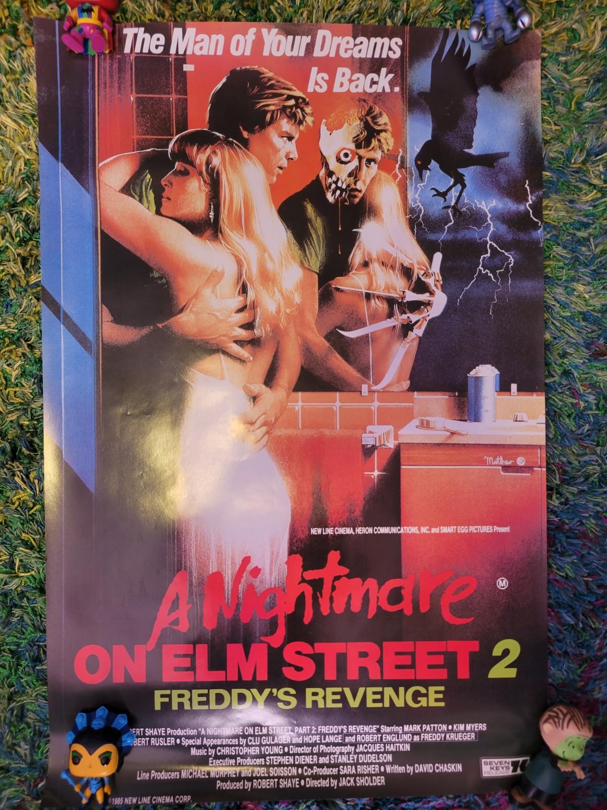 Elm Street 2 Freddy's Revenge Australian Original 1985 One Sheet Matthew Peak
