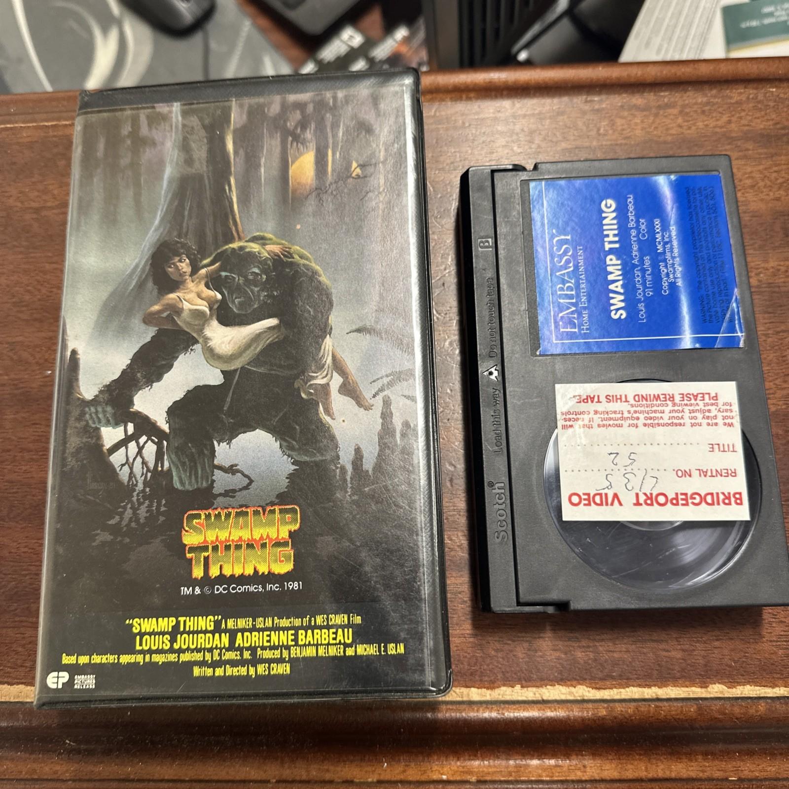 Swamp Thing (1982) BETA BETAMAX (NOT VHS) Louis Jourdan Horror Sci Fi RARE