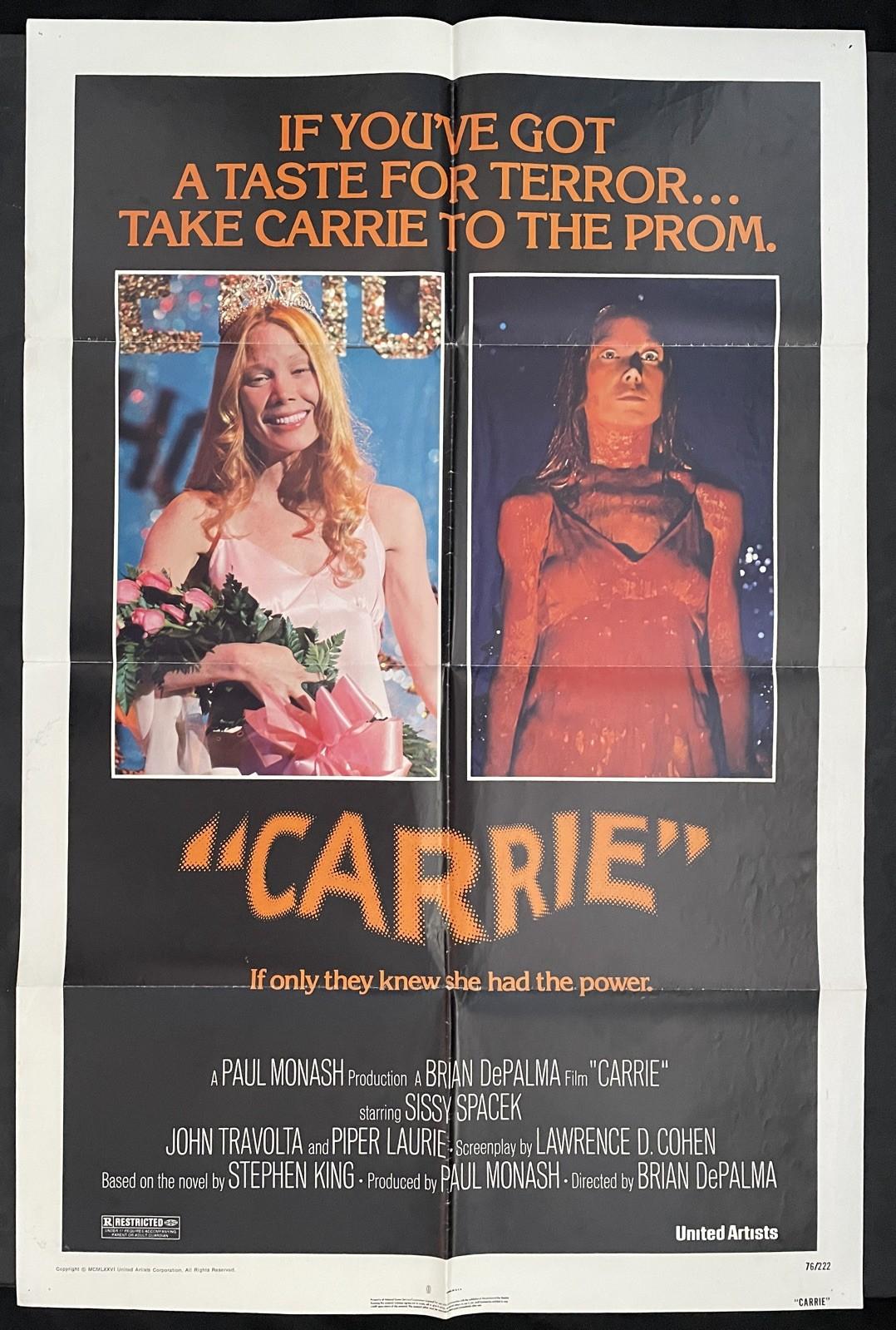 CARRIE - Original Movie 1 Sheet