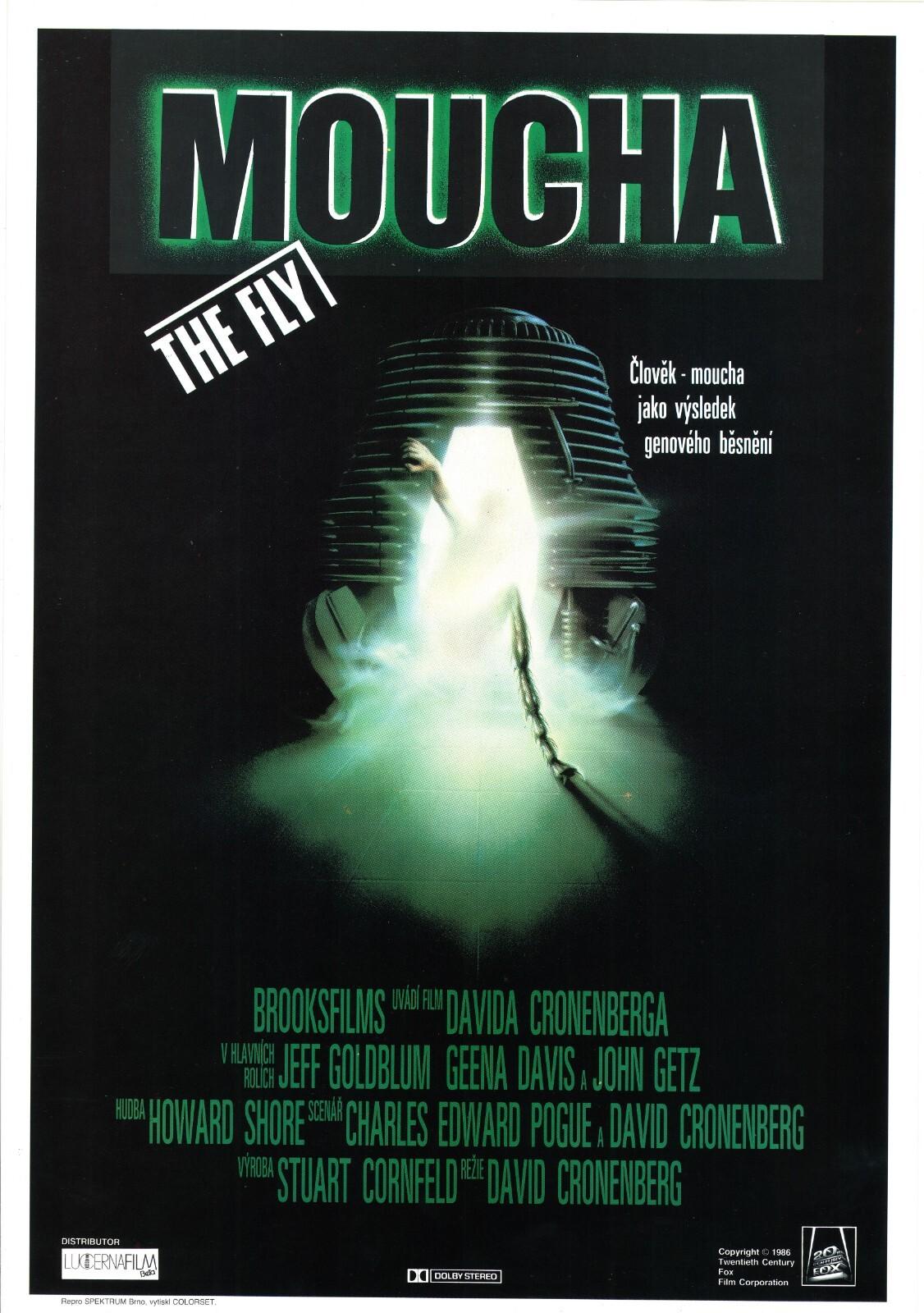 THE FLY Original RARE HORROR Czech A3 Movie Poster DAVID CRONENBERG 1986