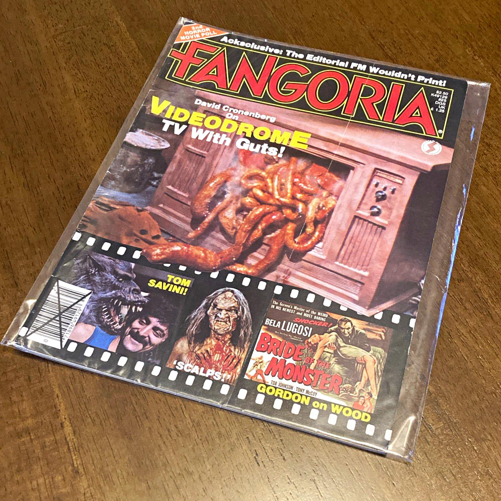 Fangoria June 1983 Issue #25 Videodrome Illustrated Cronenberg Savini