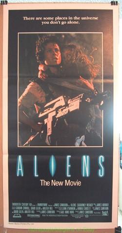 ALIENS MOVIE POSTER 1986 Original AUSTRALIAN Daybill 13x30 SIGOURNEY WEAVER
