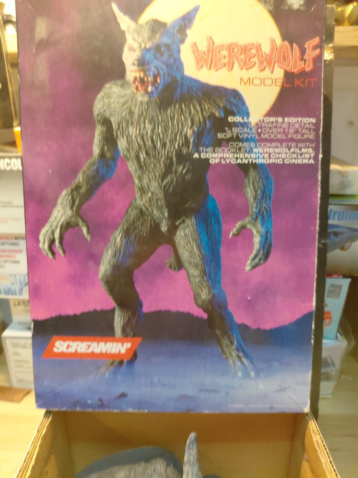VINTAGE SCREAMIN "WEREWOLF"  1/4 Model Kit Horror Series #4 New,complete/1988