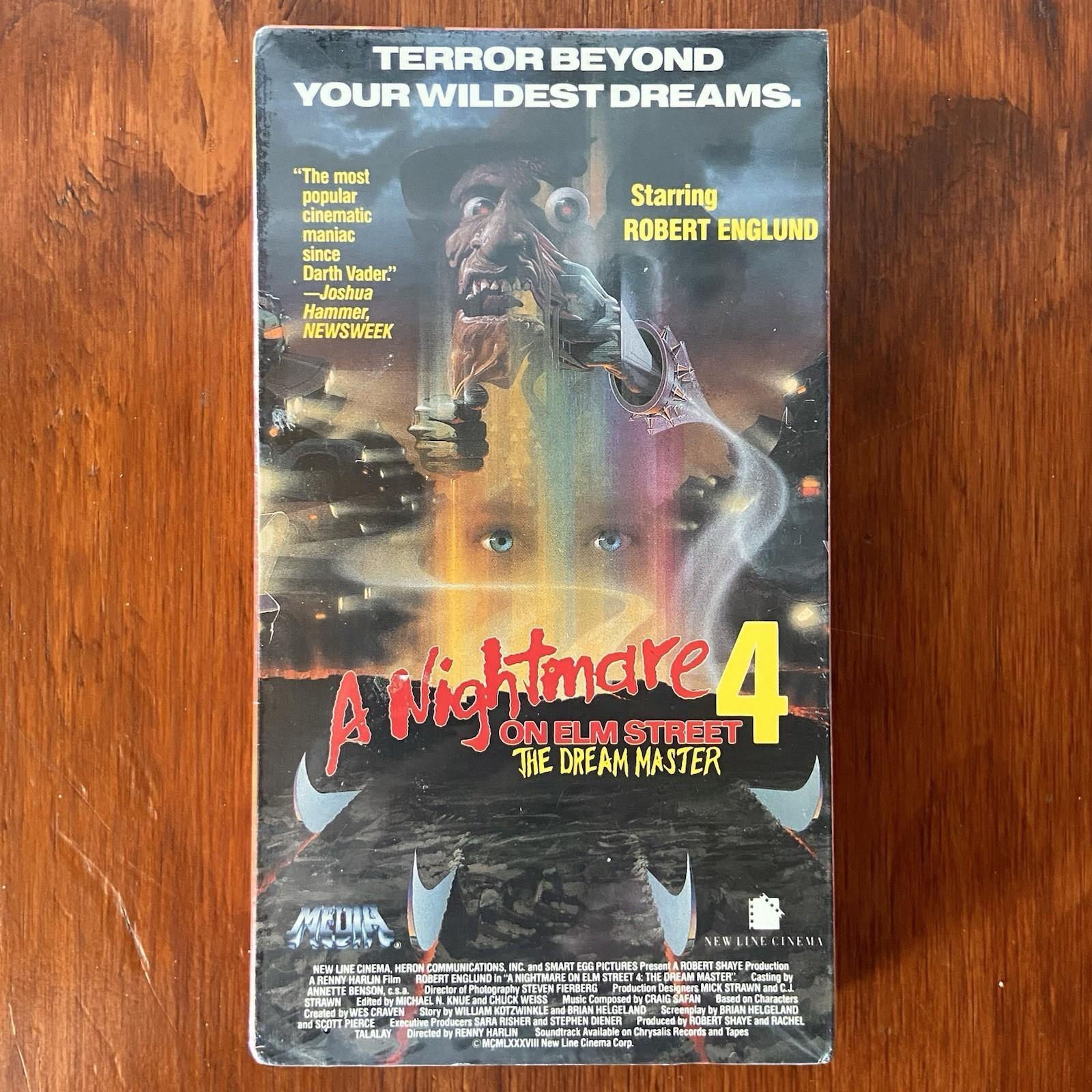 A Nightmare on Elm Street 4 The Dream Master VHS Sealed Original 1988 Release