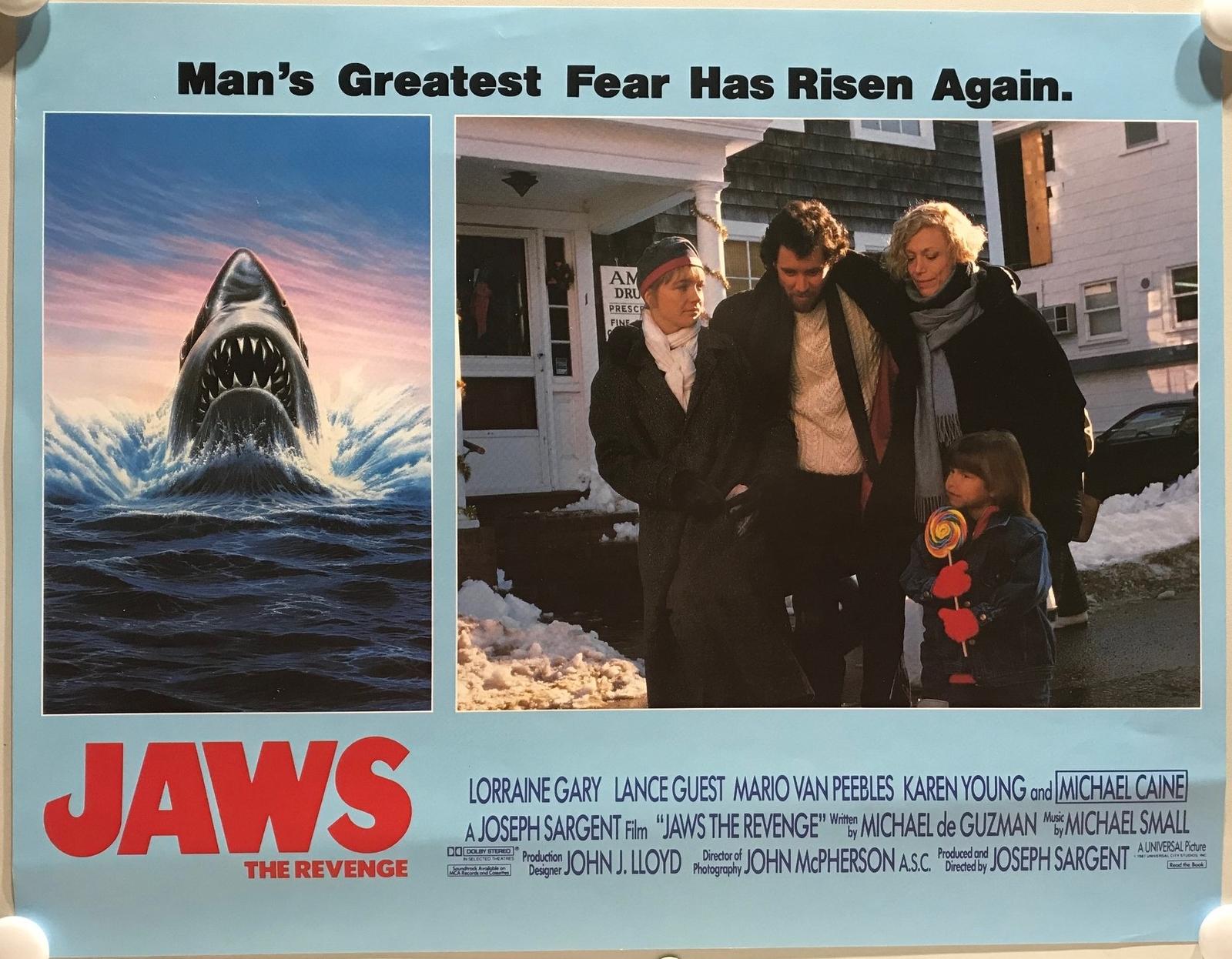 ORIGINAL LOBBY CARD - JAWS: THE REVENGE (a) - 1987 - key card -  Lorraine Gar...