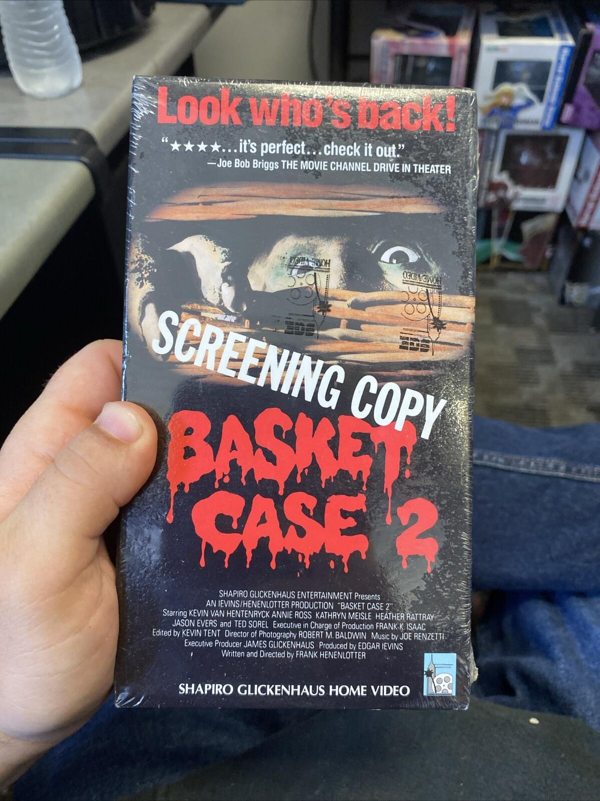 Basket Case 2 (VHS, 1990) RARE CULT VINTAGE OOP SEALED VINTAGE *SCREENER COPY*