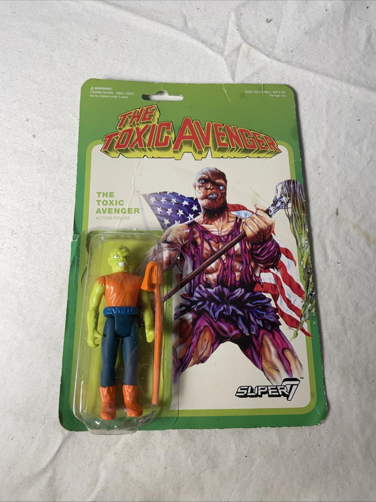 Super7 ReAction Figure The Toxic Avenger – Vintage Style – New on Damaged Card