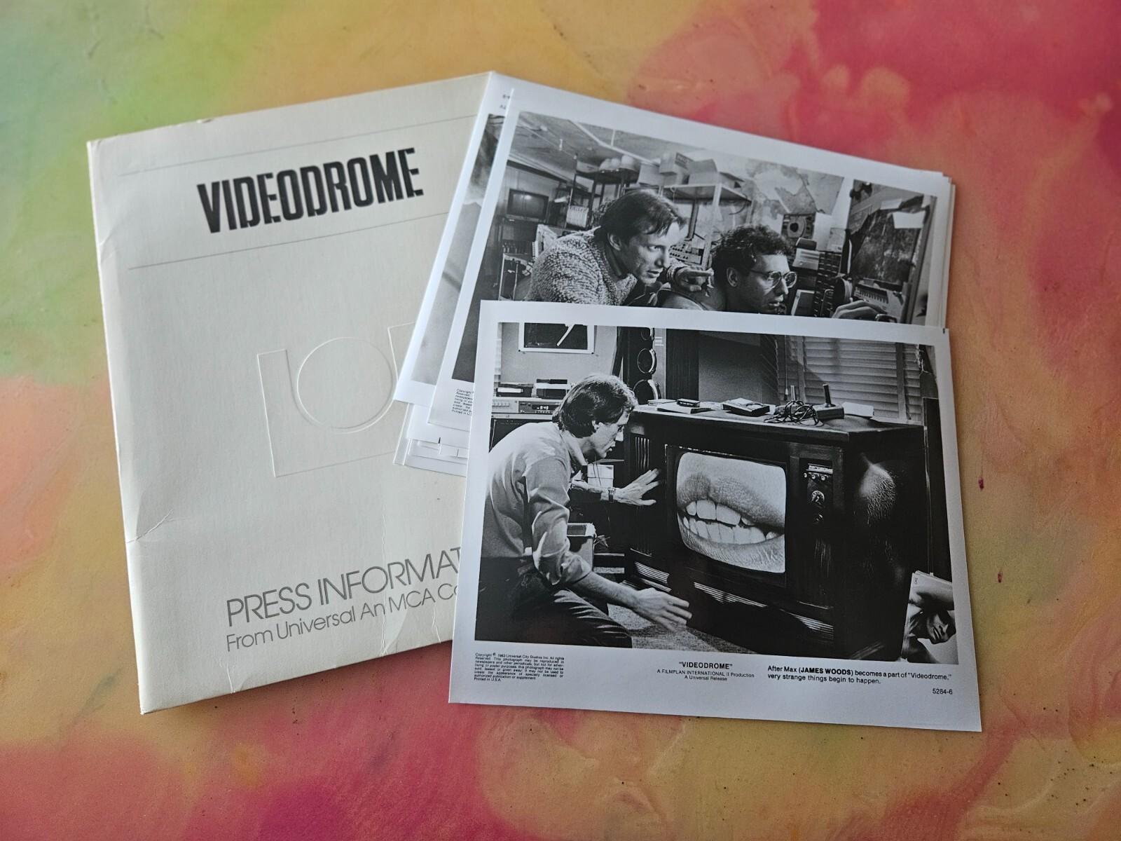 1983 VIDEODROME Original Presskit w/StillsJames Woods Debbie Harry SCI-FI HORROR