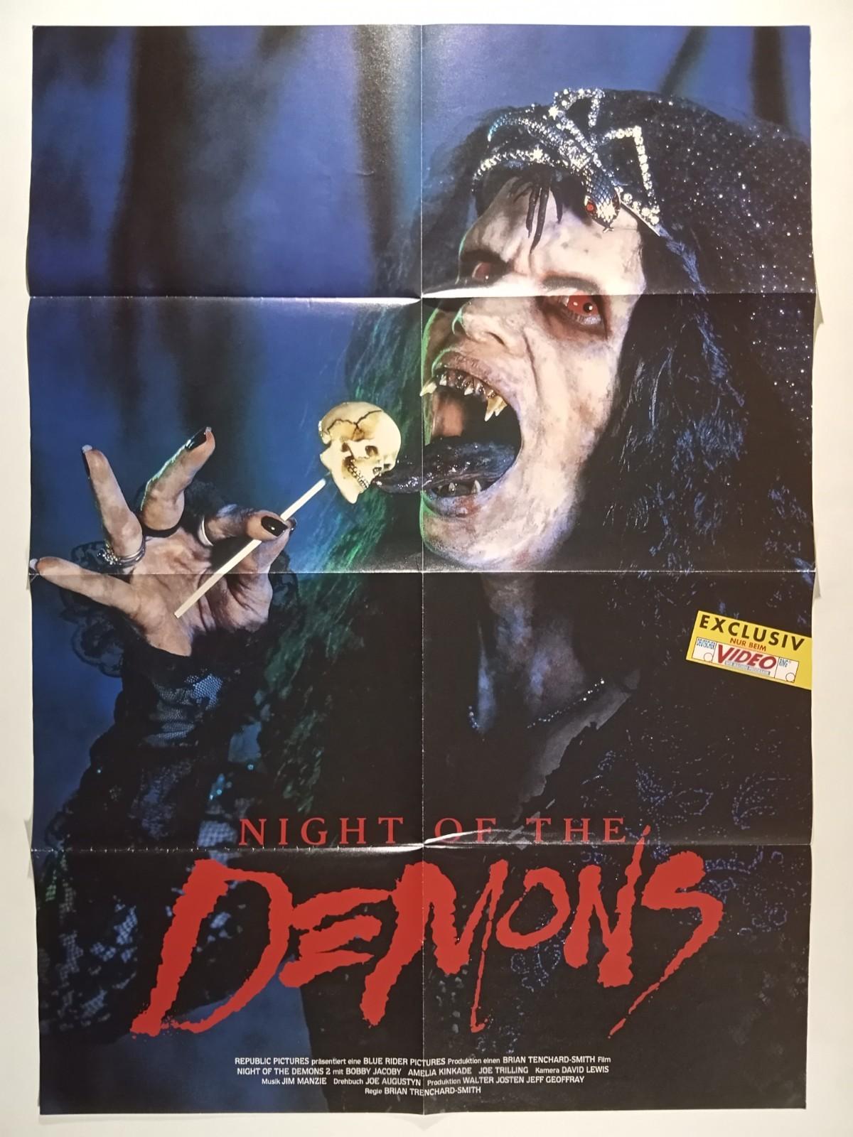NIGHT OF THE DEMONS GERMAN VIDEO POSTER LINNEA QUIGLEY 