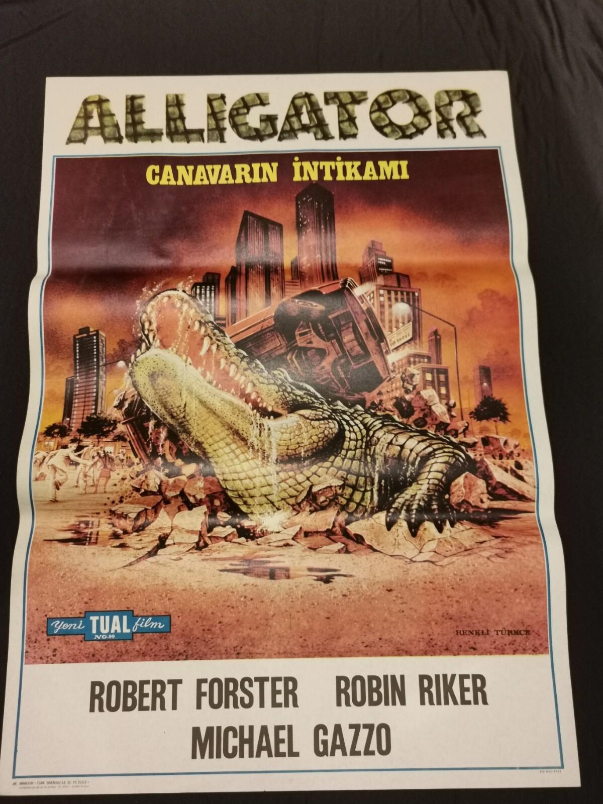 Alligator  Original Vintage Movie Poster Turkish 1980