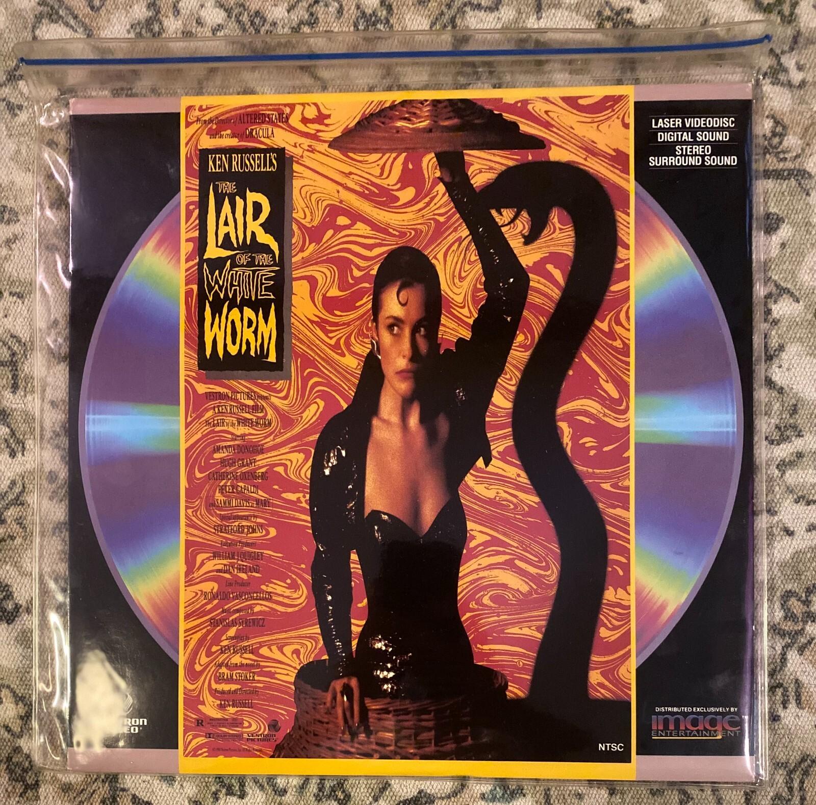 THE LAIR OF THE WHITE WORM Laserdisc KEN RUSSELL HORROR RARE PROTECTED CONDITION