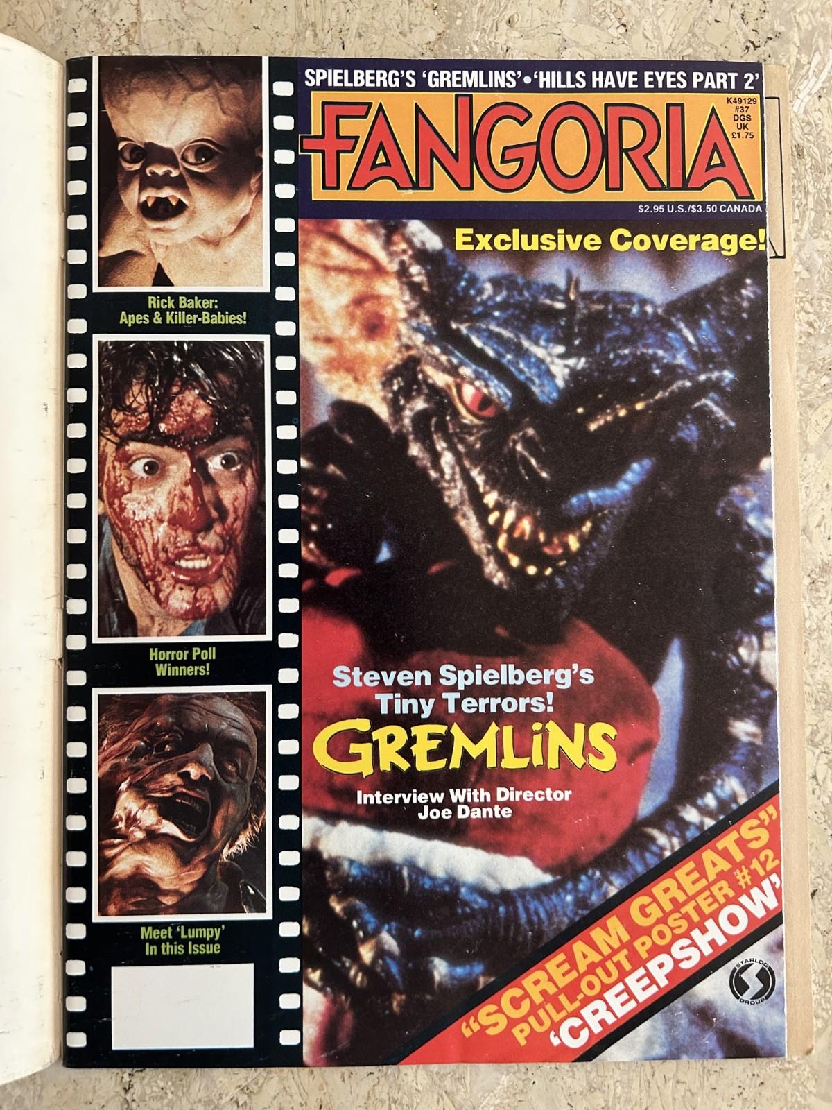 FANGORIA #37 w/ GREMLINS Subscriber Copy w/ CASTLE FANGOR Creepshow 1984 Rare!