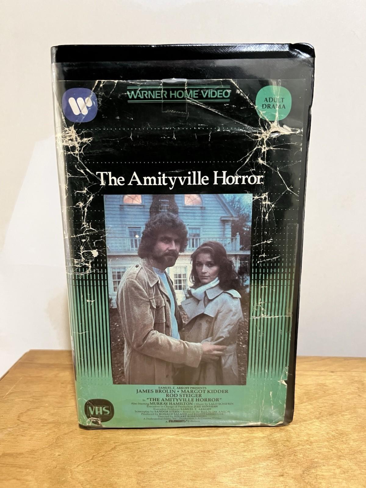 The Amityville Horror RARE 1983 VHS Tape Big Box Warner Home Original Release