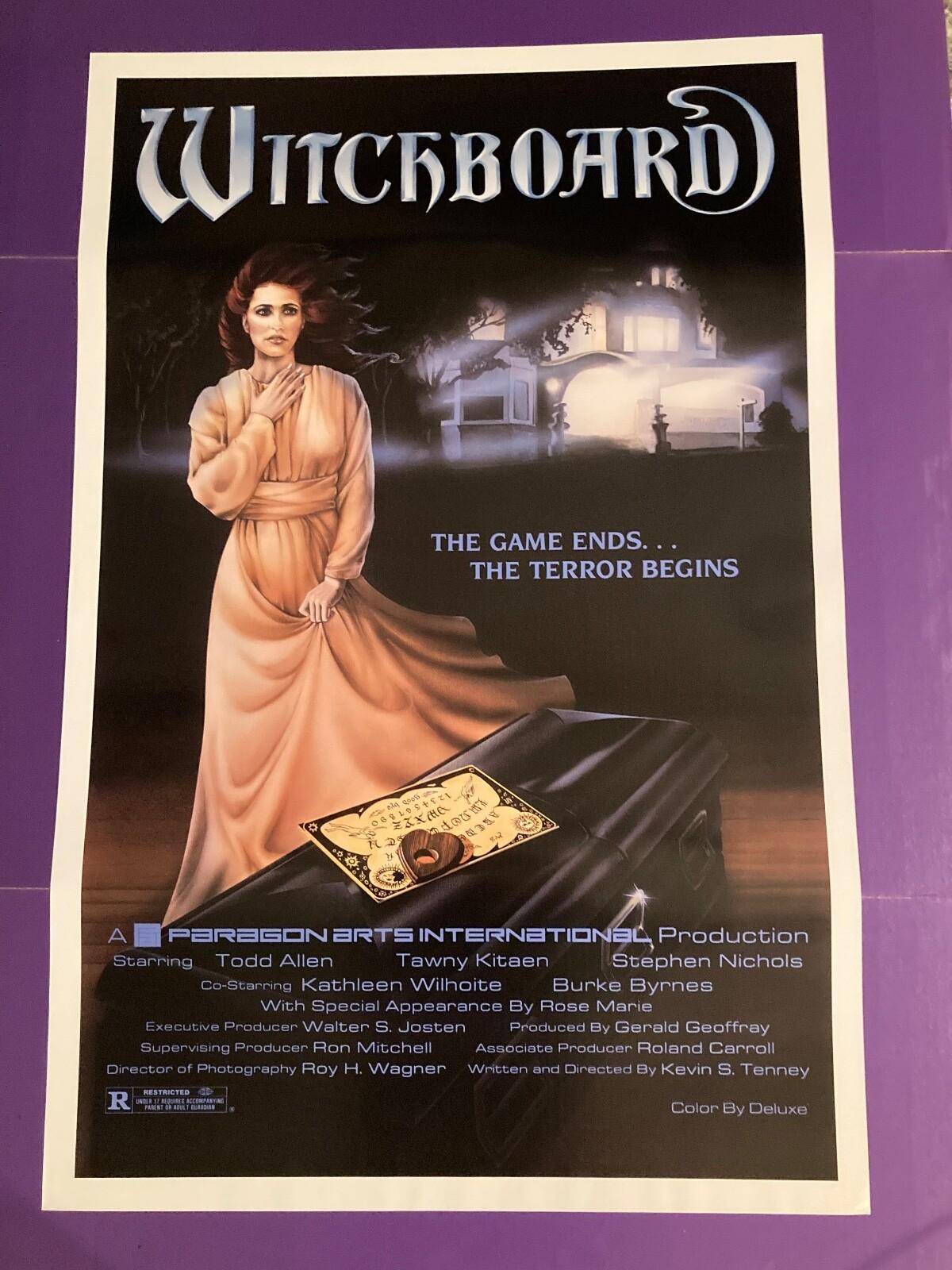 WITCHBOARD ORIGINAL ONE SHEET MOVIE POSTER 1986 TAWNY KITEAN OUIJA BOARD