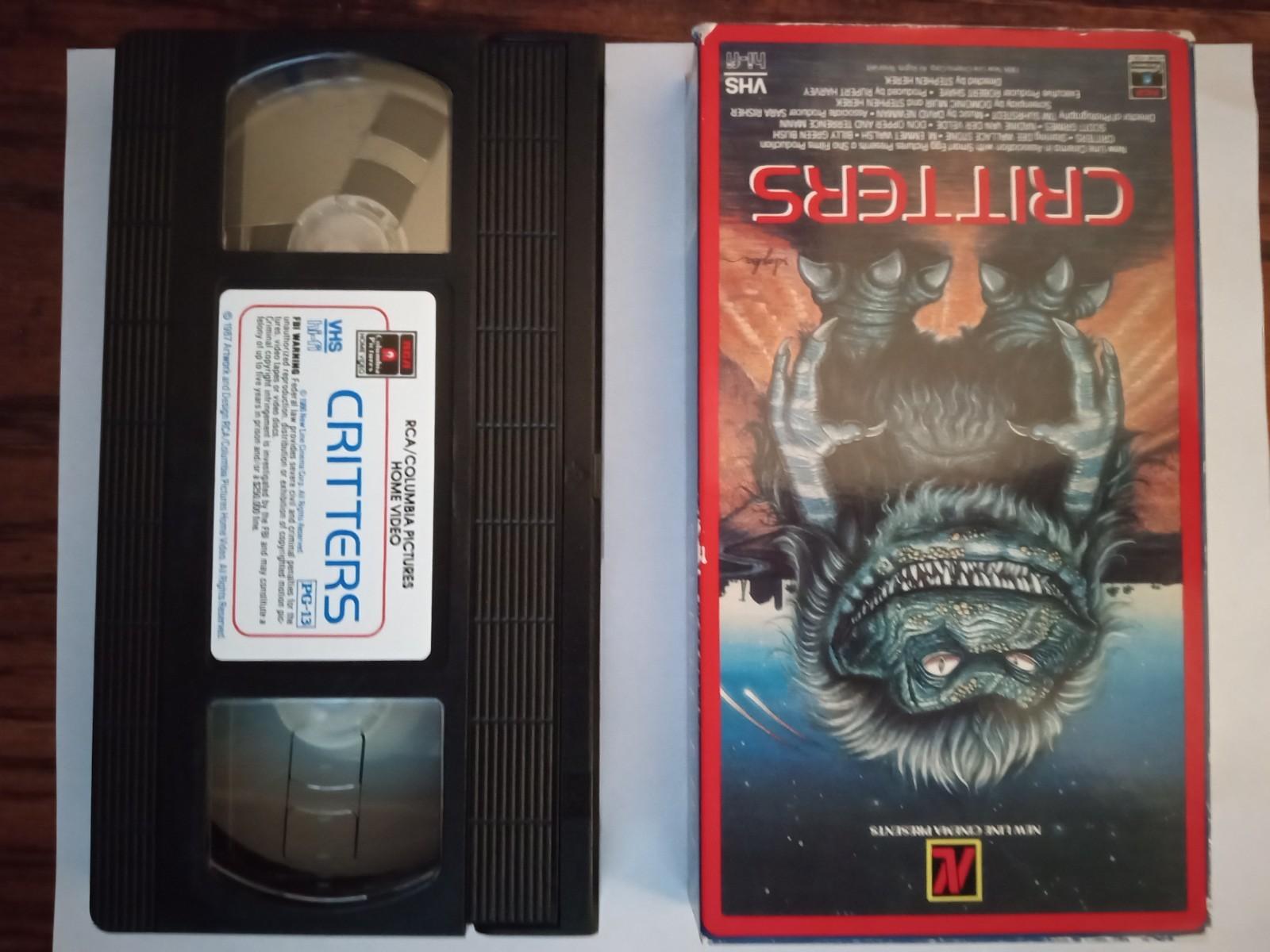 1986 Original Critters Vhs All Flaps Intact Tested! Horror RCA