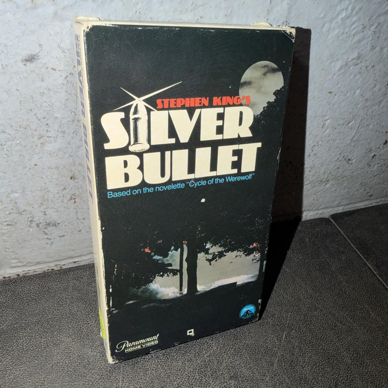 Vintage 1986 Silver Bullet 1985 Paramount Home Video VHS Tape Horror Cult