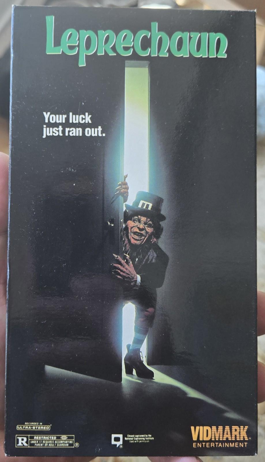 🔥Super Rare🔥 1992 Leprechaun VHS Vidmark Entertainment R Rated Horror Movie