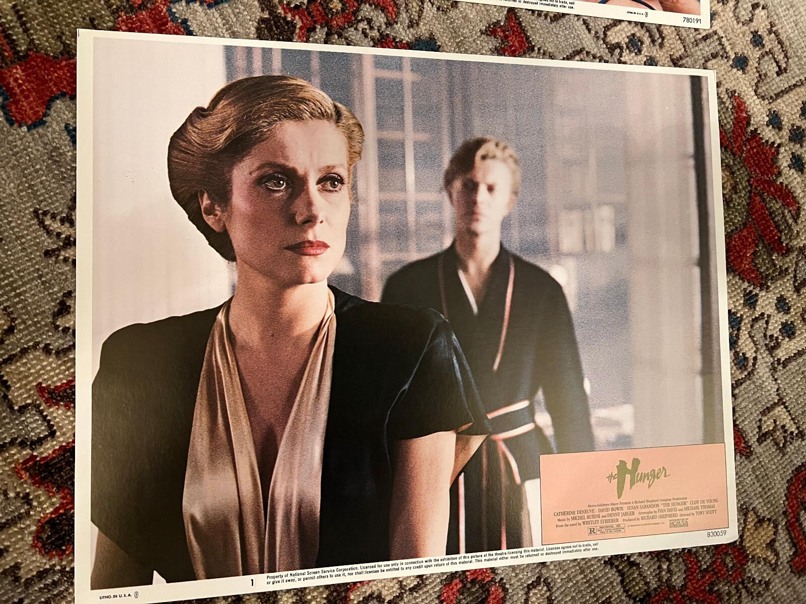 Hunger, The 1983 MGM 11x14" lobby card Catherine Deneuve David Bowie