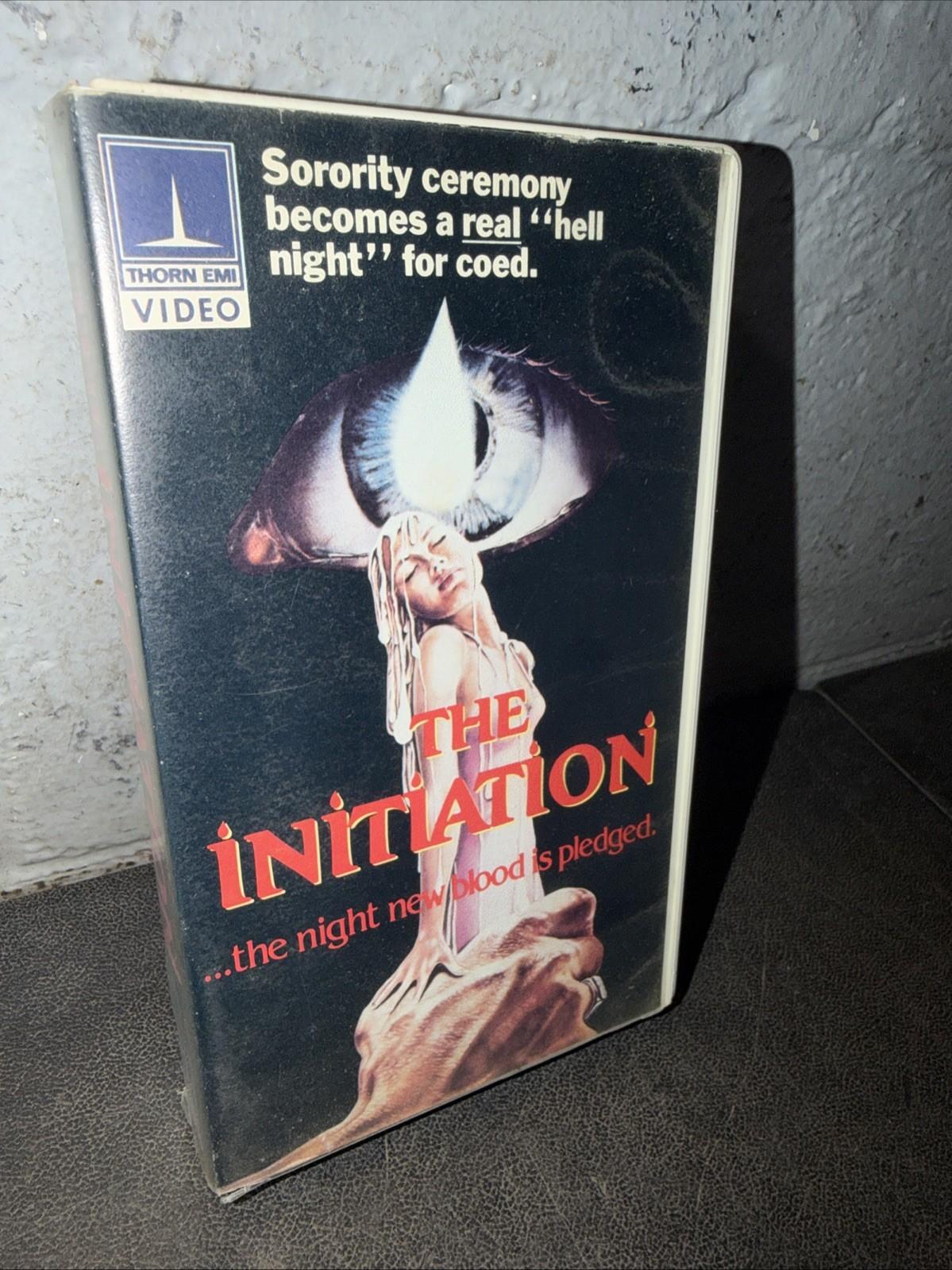 Thorn EMI The Initiation (1984) clamshell VHS HTF OOP RARE horror cult 