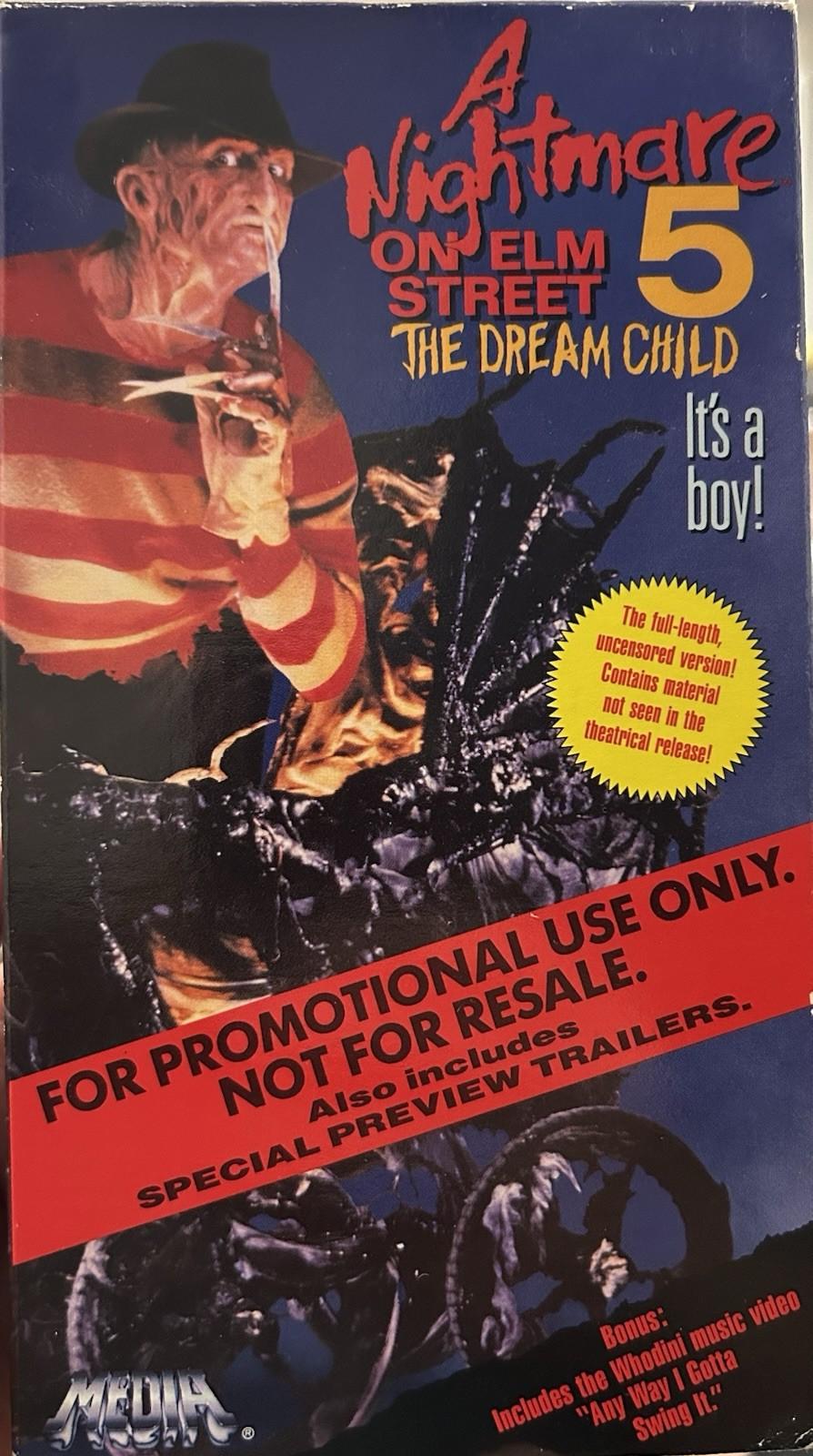 A NIGHTMARE ON ELM STREET 5 - PROMO SCREENER - SCARCE VHS
