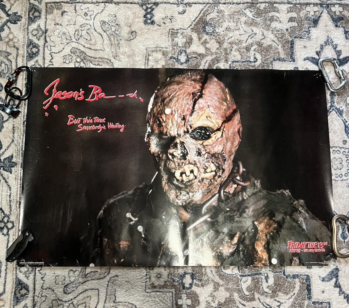 FRIDAY THE 13TH PART VII: THE New Blood 1988 Original Poster Unmasked 21”x32”